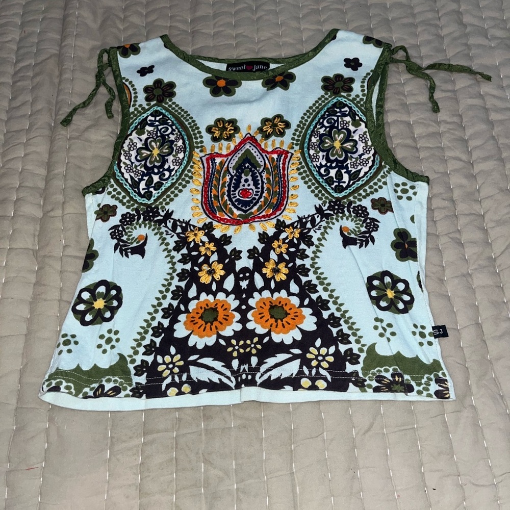 Sweet Jane Boutique Boho Tank Top Girls Size 10